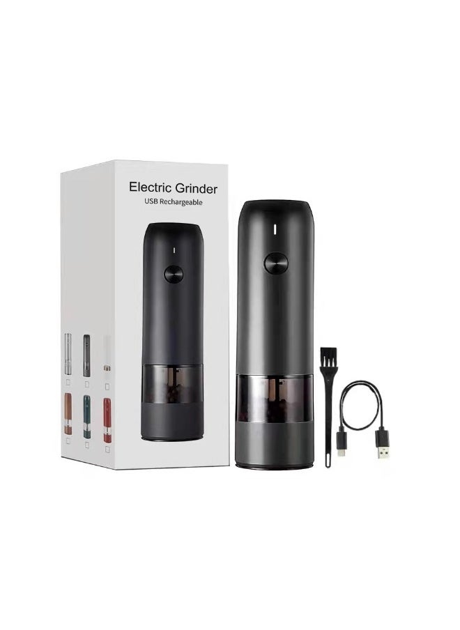Portable Electric Spice Grinder USB ChargingUSB Pepper Mill 28g Black Single USB Pepper Mill 28g Black Single