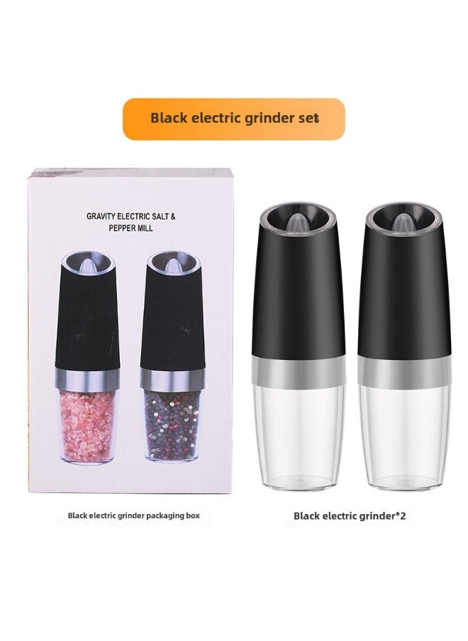 Gravity Sensing Pepper Grinder Electric Home Use ABS suit Black