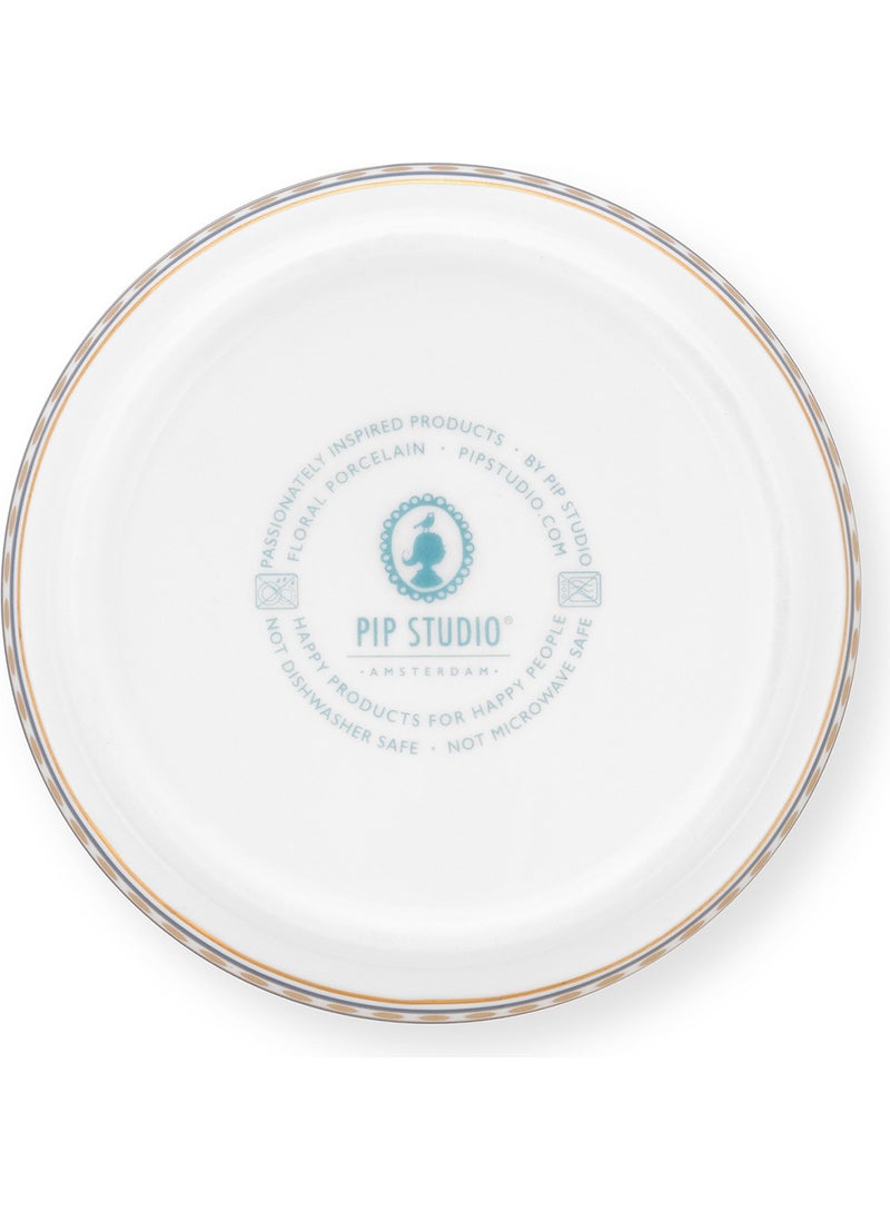 Flower Festival Blue Tea Plate 9 cm