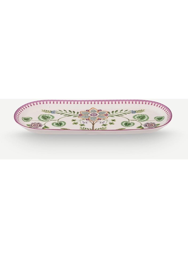 Lily & Lotus White Porcelain Serving Plate 33 cm