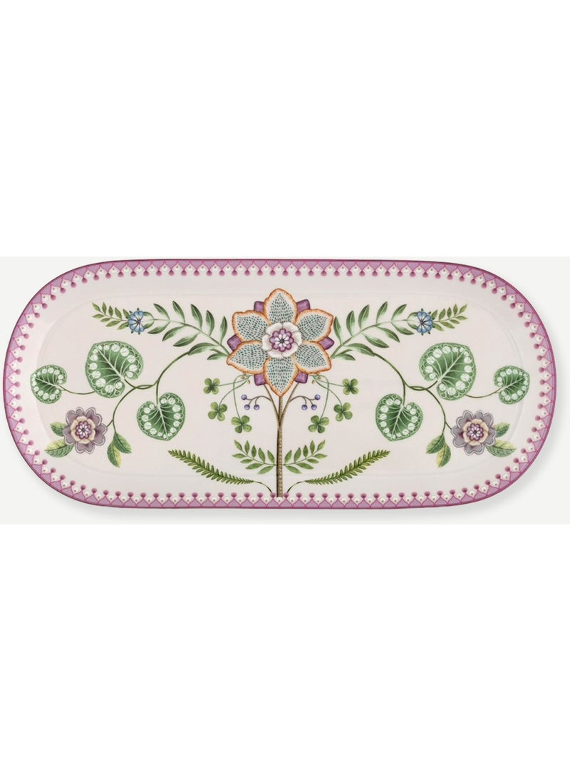 Lily & Lotus White Porcelain Serving Plate 33 cm