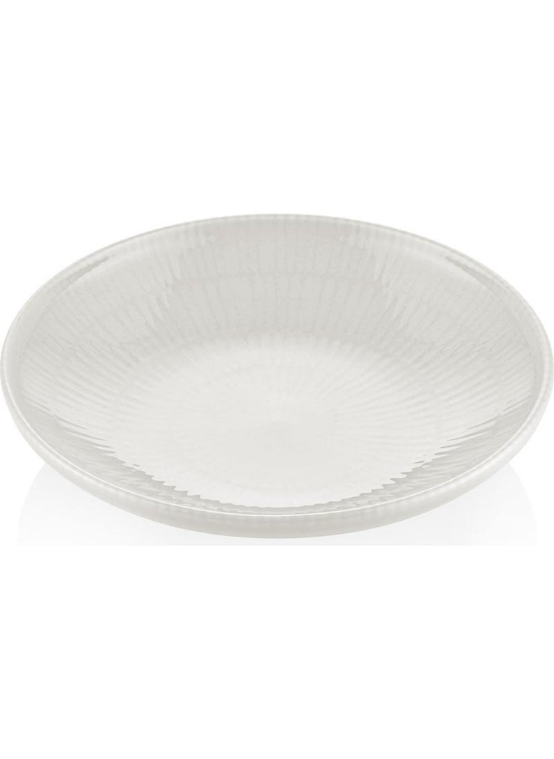Noon Dinner Plate Set of 6 Cream 20 cm