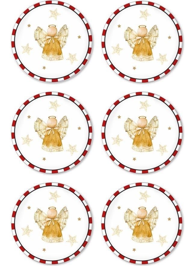 Globe 6 Piece Cake Plate 19CM