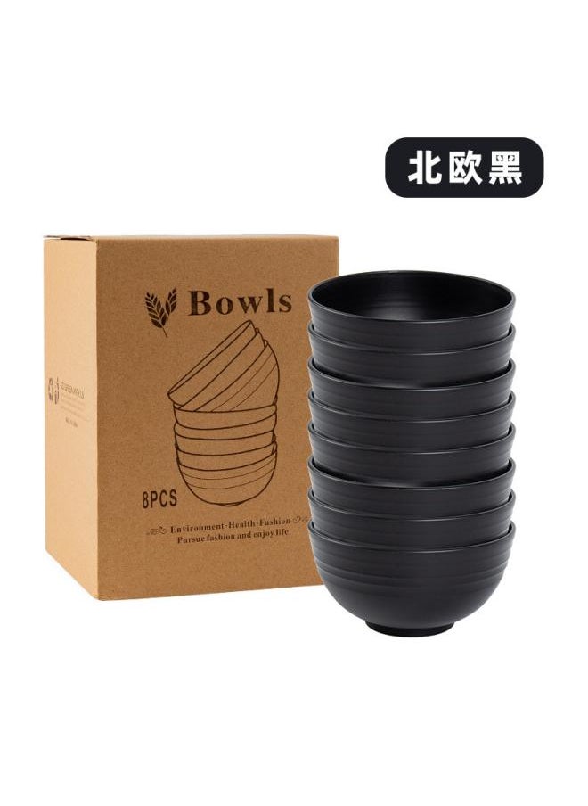 Plate Plastic Tableware Suit Household Plate Rice Bowl Water Cup Bone Dish 24-piece Set