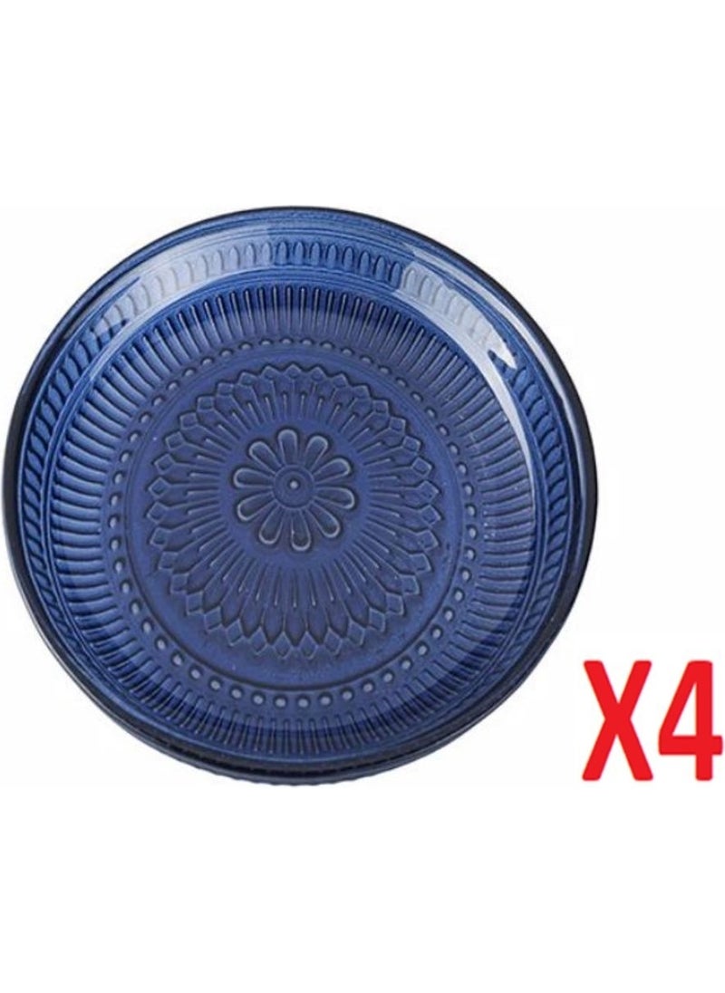 Lina Navy Blue Plate 12 cm 4-Piece 04FIA002586