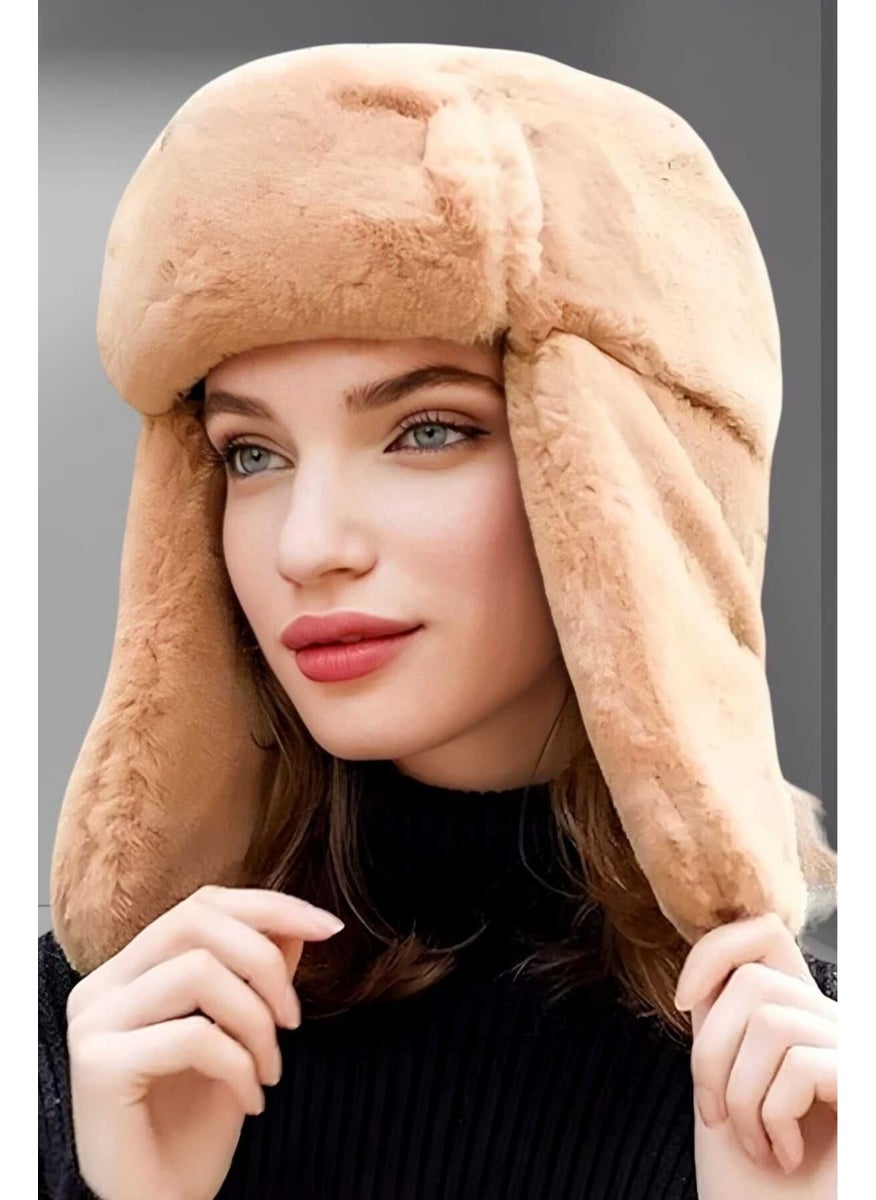 Women's Plush Kalpak Pilot Hat