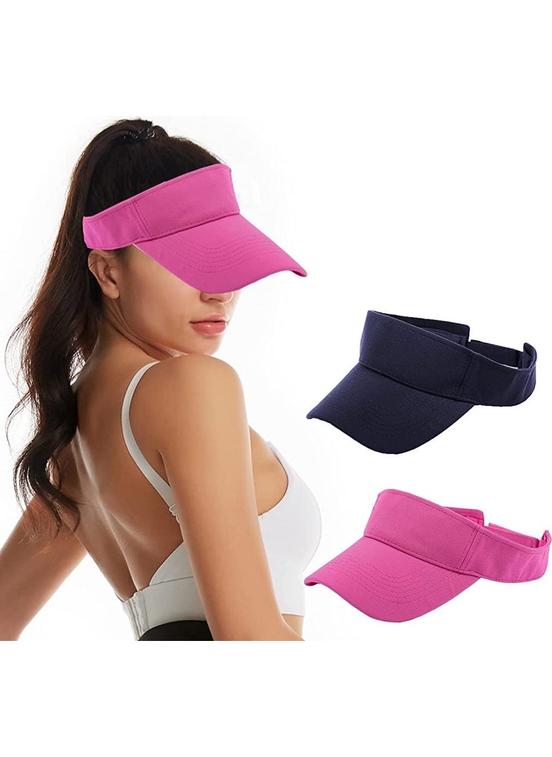 Unisex UV Protective Sportsman Beach Visor Hat Set of 2