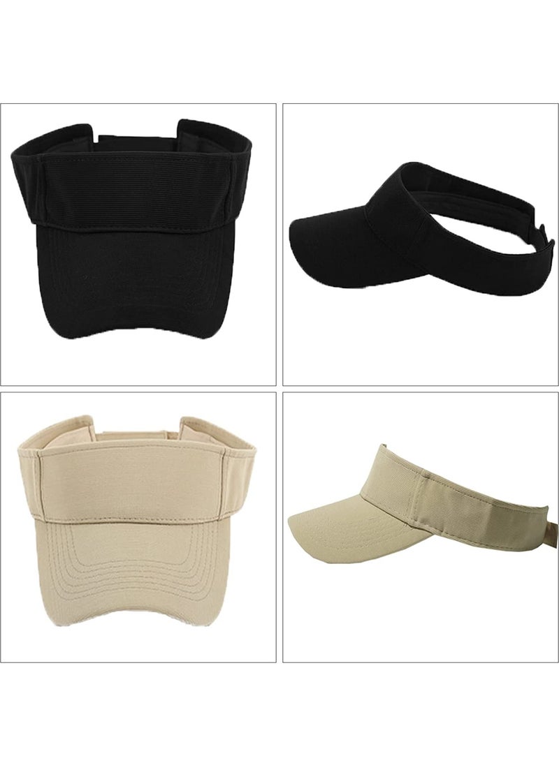 UV Protective Sportsman Beach Visor Hat Set of 2