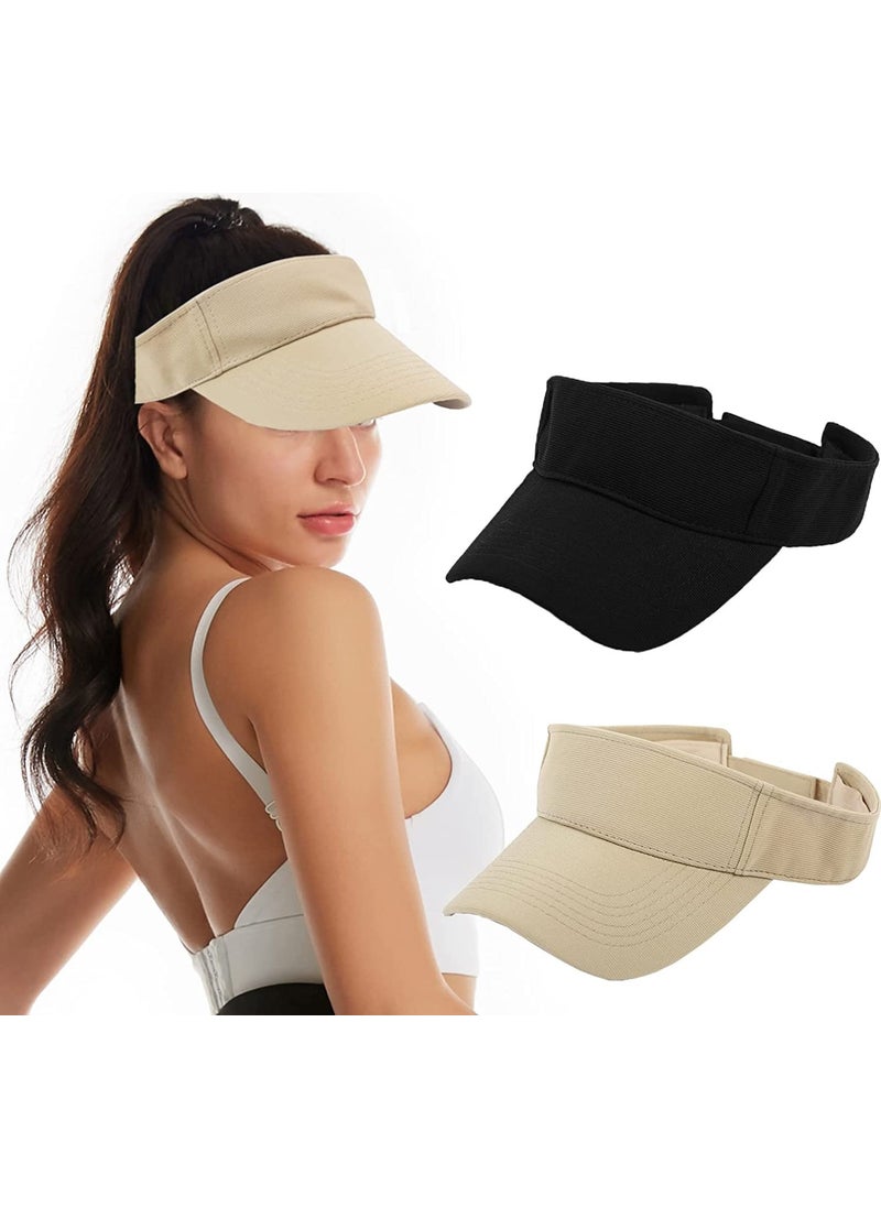 UV Protective Sportsman Beach Visor Hat Set of 2