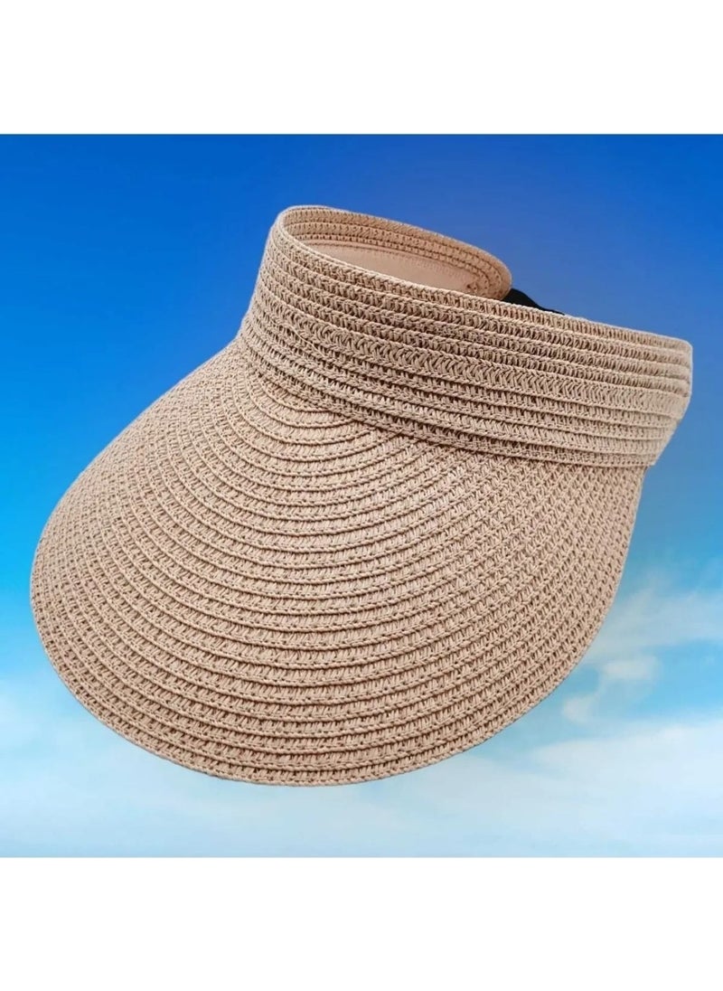 Women's Straw Visor Hat