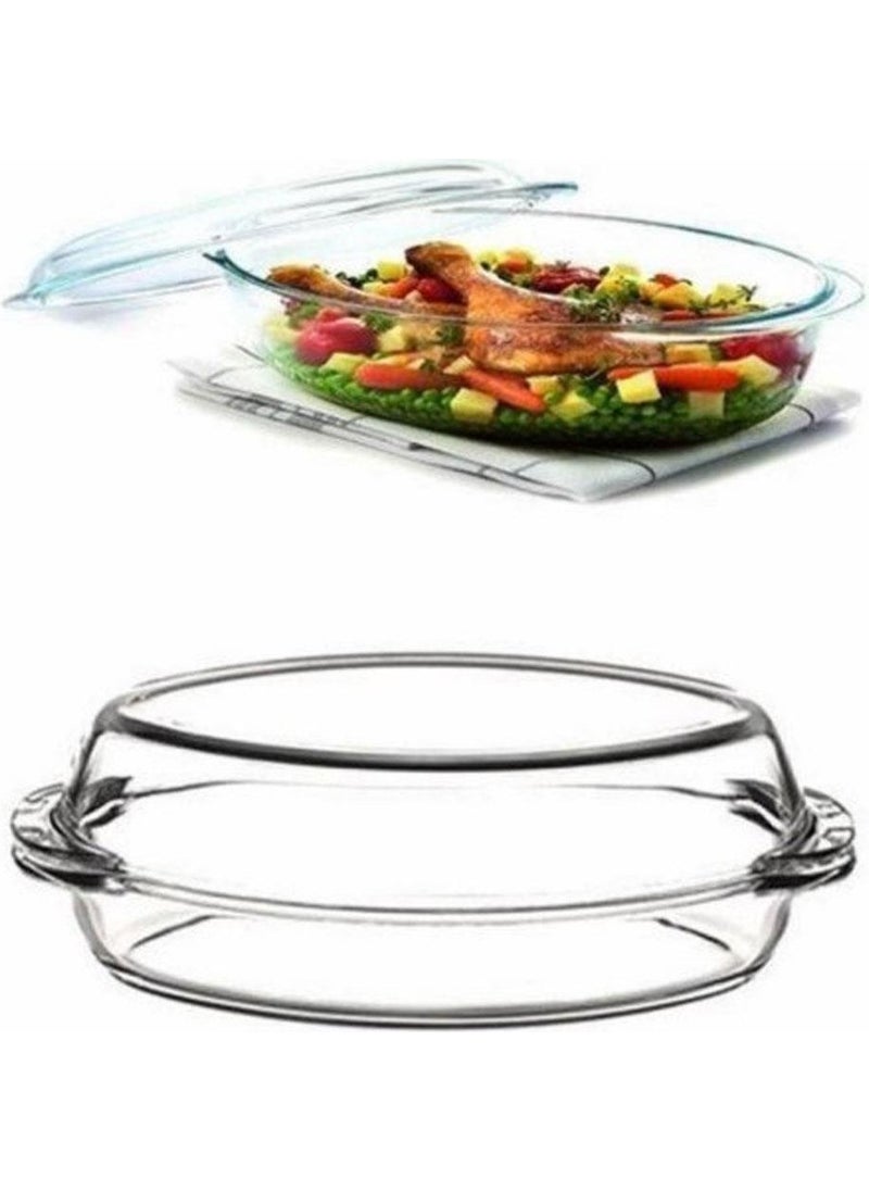 59072 Oval Pyrex Pot with Lid 2850 cc.