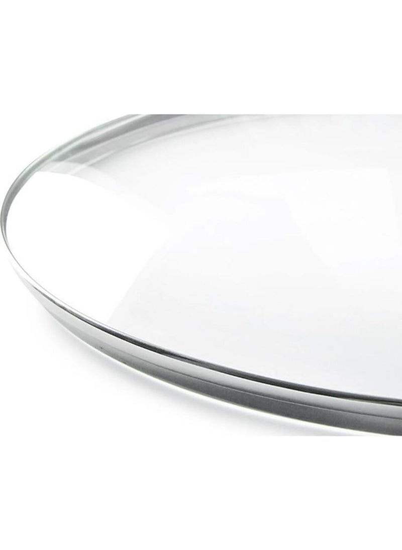 Granite-Steel 26 cm Pot with Metal Frame and Glass Lid and Metal Handle