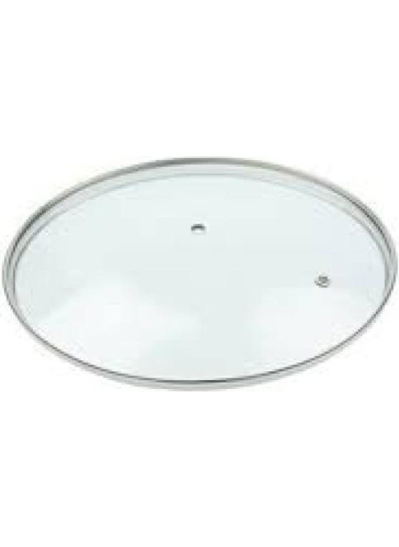 Granite-Steel 26 cm Pot with Metal Frame and Glass Lid and Metal Handle