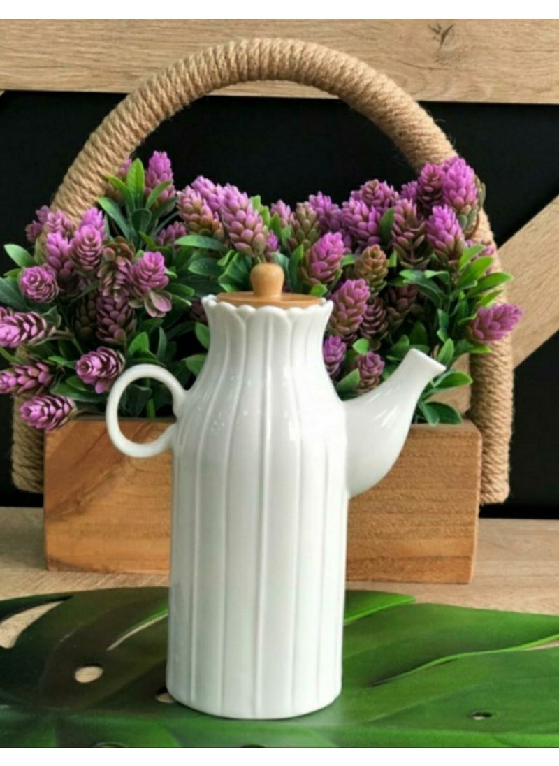 Papatya Model 1 Lt Porcelain Oil Pot