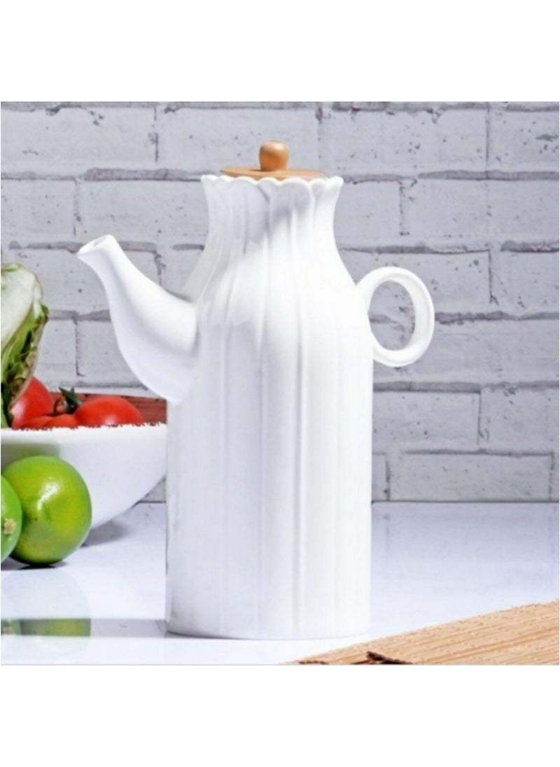 Papatya Model 1 Lt Porcelain Oil Pot