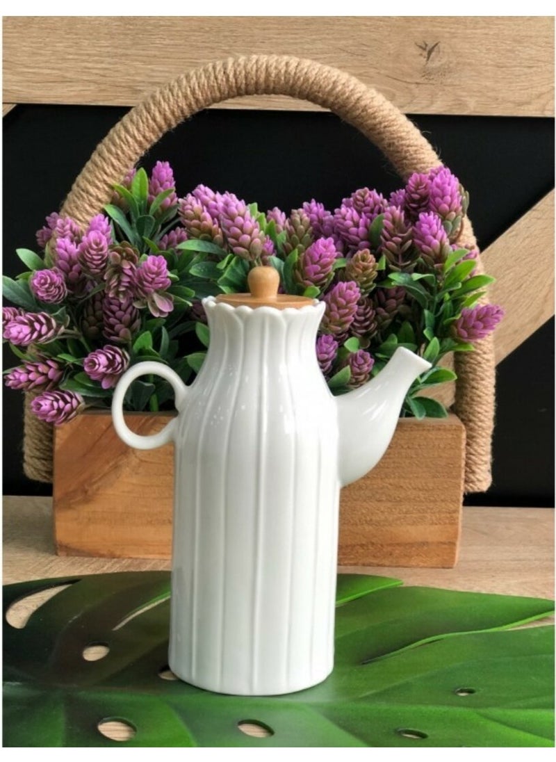 1 Piece 1 Lt Porcelain Oil Pot