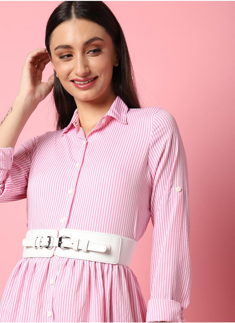 White Solid Waist Belt
