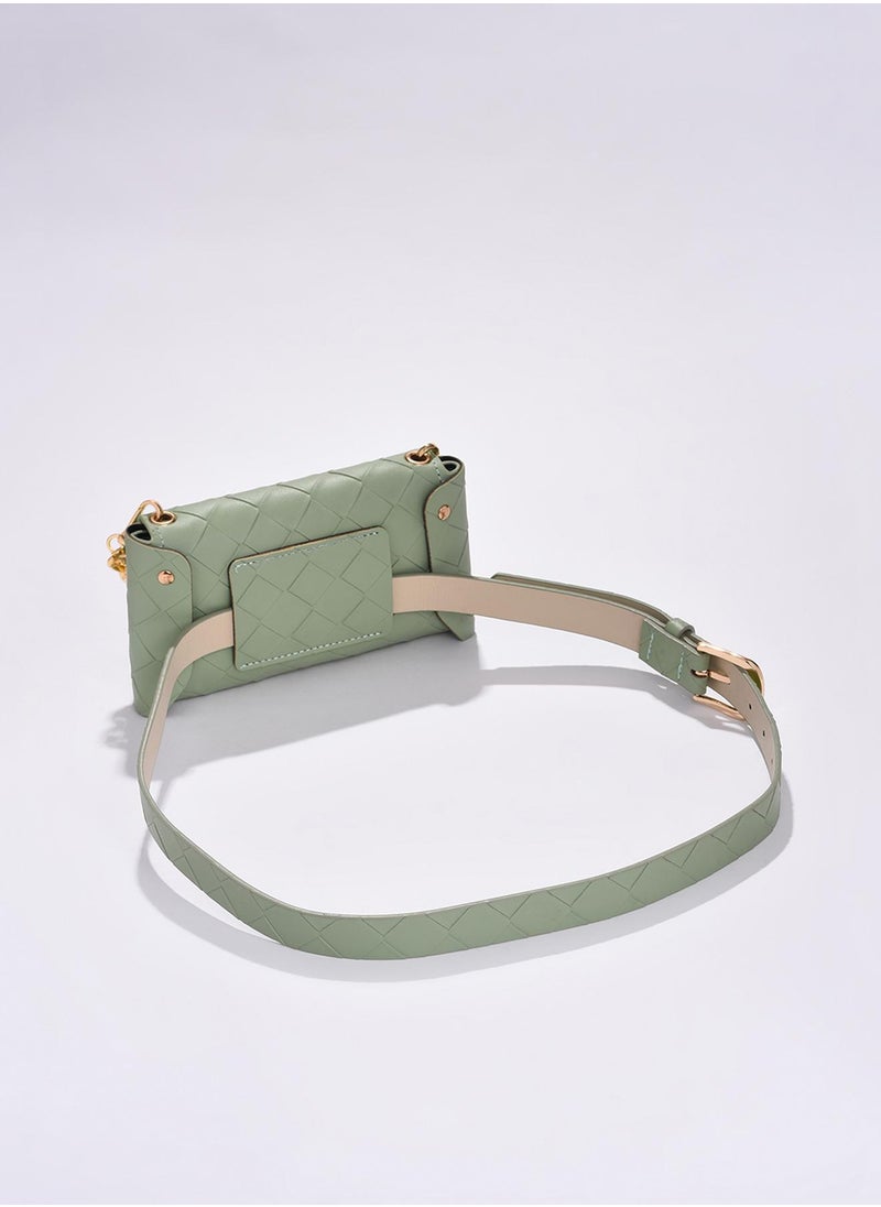 Lucille Green Waist Pouch