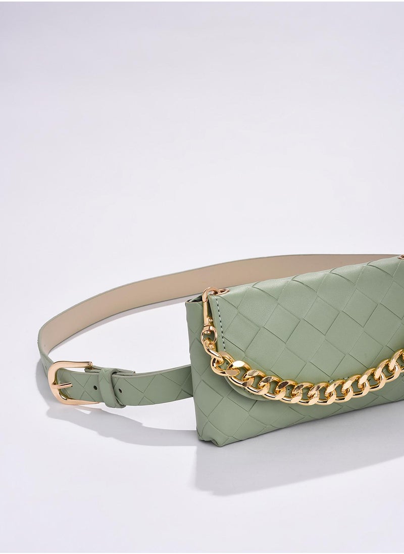 Lucille Green Waist Pouch