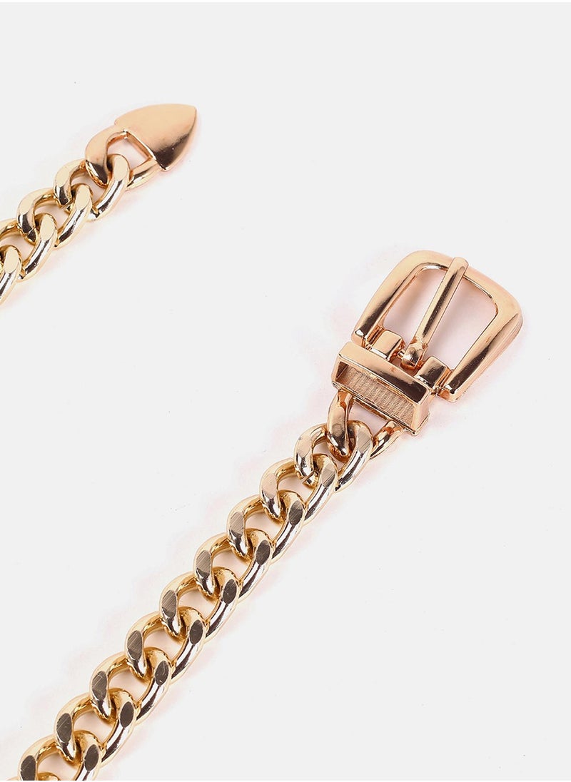 -Toned Textured Belt