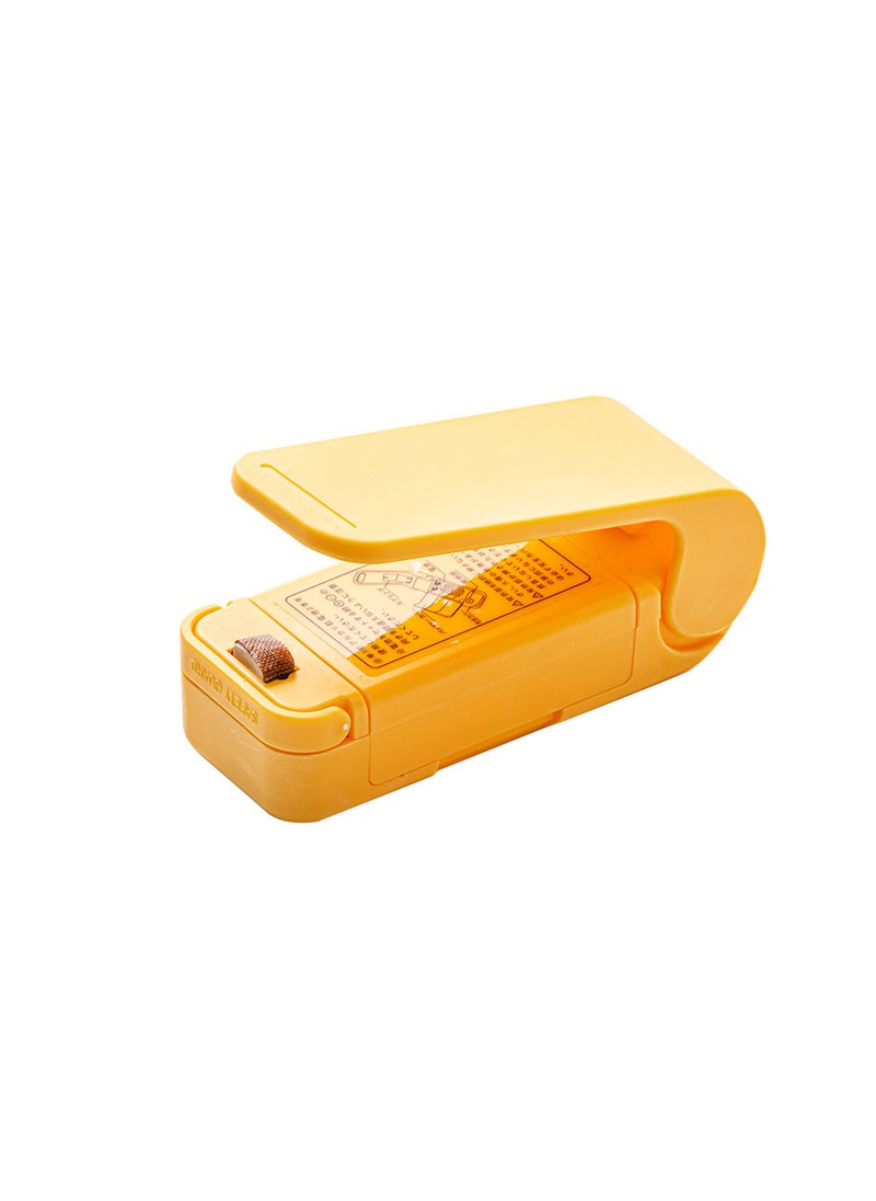 Snack sealing machine small mini plastic sealing machine packaging household plastic bag food preservation vacuum sealingOn the new yellow color box packaging On the new yellow color box packaging