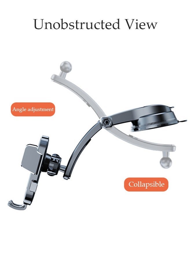 Universal Phone Holder for Car Powerful Suction Hands-Free Cell Phone Mount Car Phone Holder for Car Dashboard Windshield Air Vent Compatible for All Smartphones