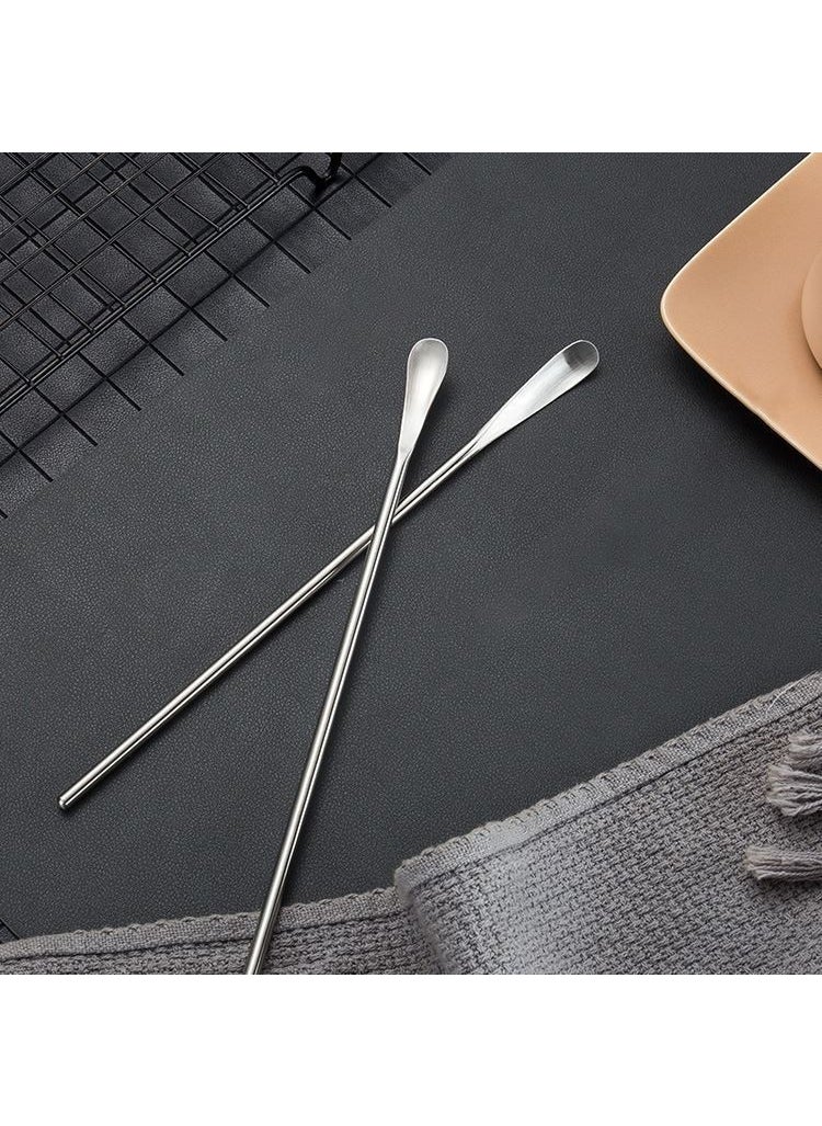 304 Steel 12 Pieces 19 cm Cocktail Coffee Latte Mixing Bartender Spoon CIN758BY-12