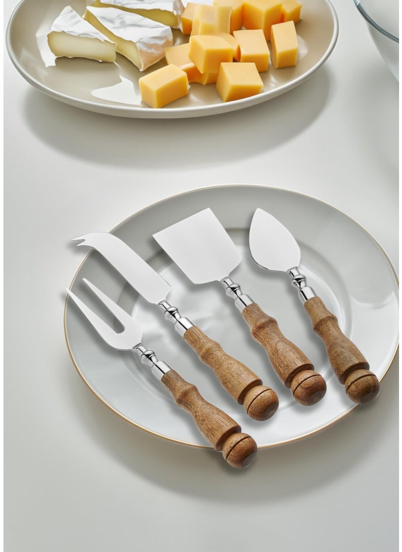 Woody Cheese Service Set 4 Pieces