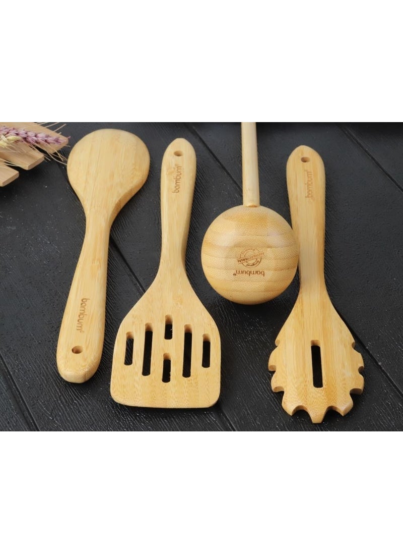 5 Piece Spoon Holder-Serving Set - Meal Prep Set
