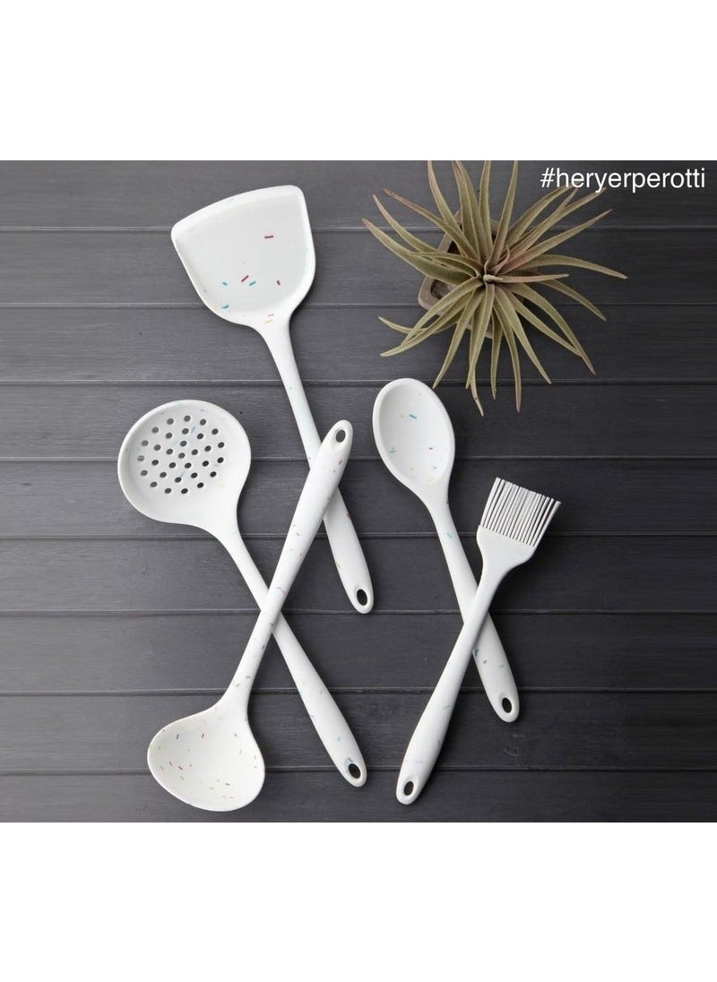 Granulated Silicone 5-Piece Scoop Set