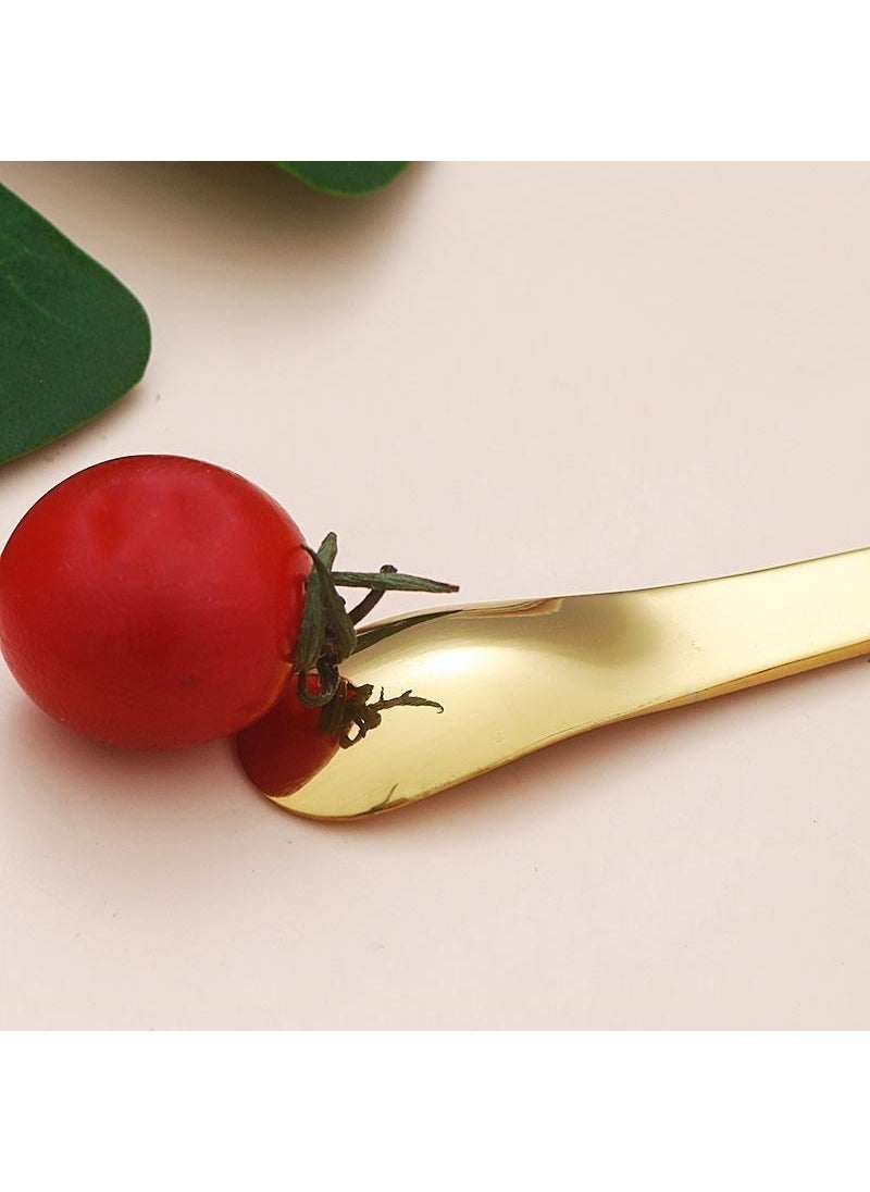 304 Steel 12 Pieces Gold Luxury Modern Looking Teaspoon CIN581SR-12