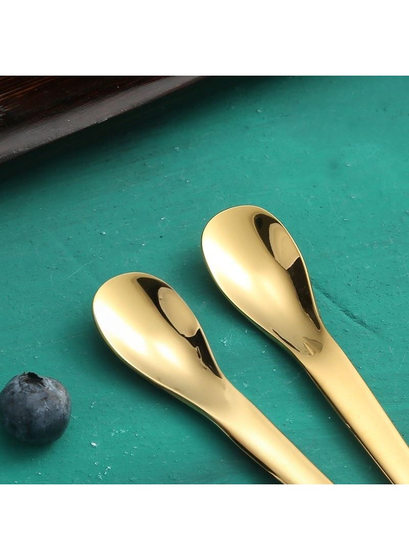 304 Steel 12 Pieces Gold Luxury Modern Looking Teaspoon CIN581SR-12