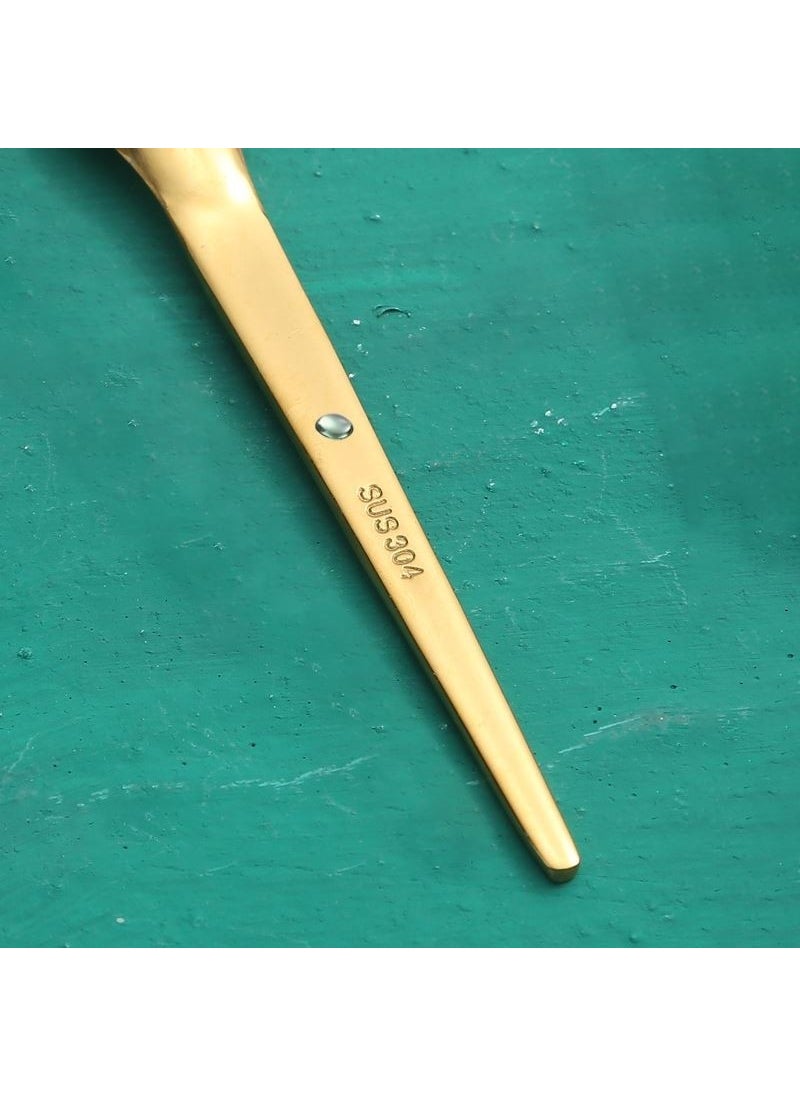 304 Steel 12 Pieces Gold Luxury Modern Looking Teaspoon CIN581SR-12
