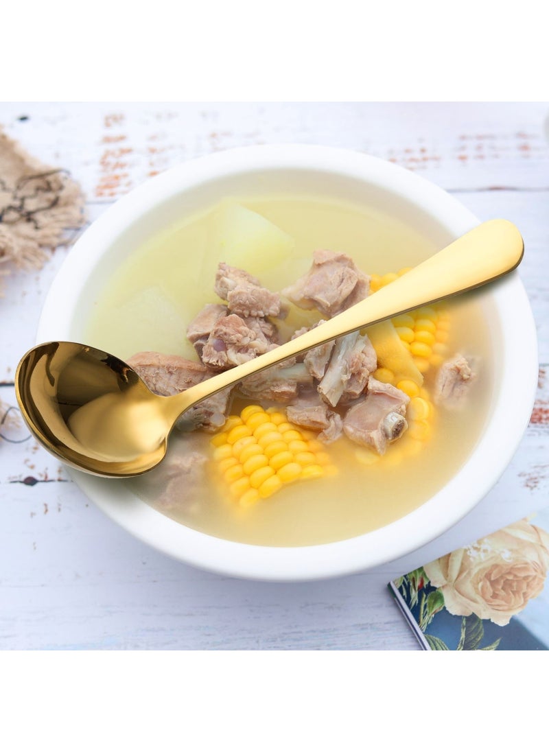 6 Piece Gold Serving Spoon Spoon Fork Spatula Jam Set for Presentation CIN613SR