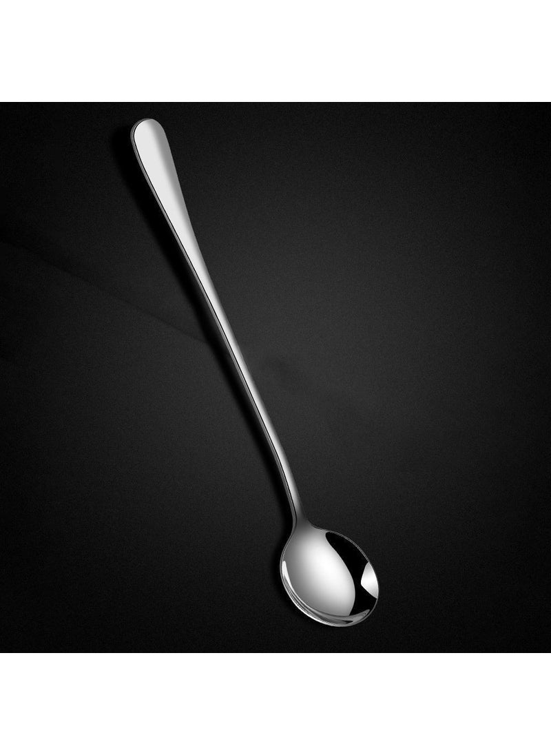 Stainless Steel 6 Pieces 18 cm Long Dessert Latte and Ice Cream Spoon CIN510-6