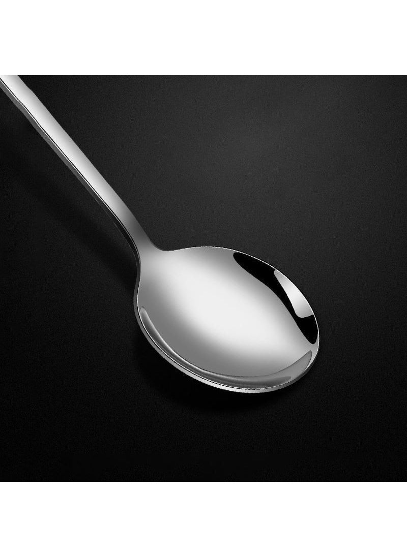 Stainless Steel 6 Pieces 18 cm Long Dessert Latte and Ice Cream Spoon CIN510-6