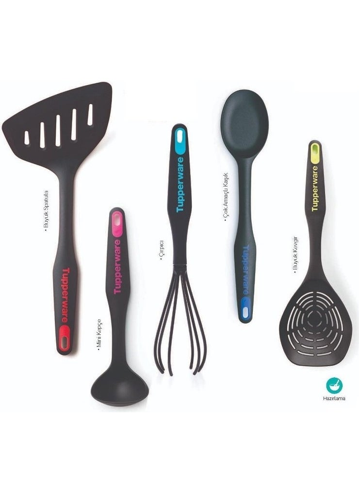 Modern Fairy Kitchen Utensils 5 Pieces Spoon Scoop Colander Beater Spatula