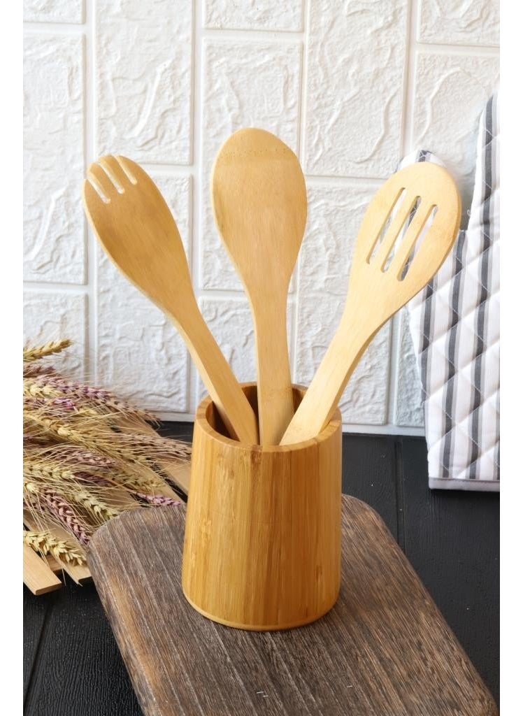 4 Piece Spoon Holder-Serving Set - Meal Prep Set