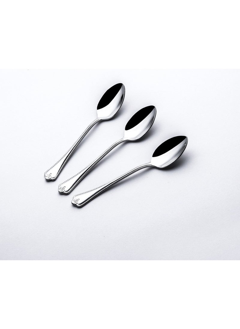 Fulya Plain Set of 6 Dessert Spoons