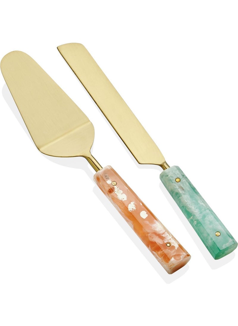 Duo Cake Service Set 2 Pieces