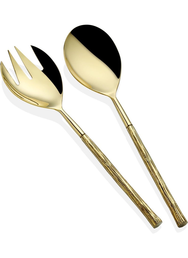 Goldy Salad Service Set 2 Pieces