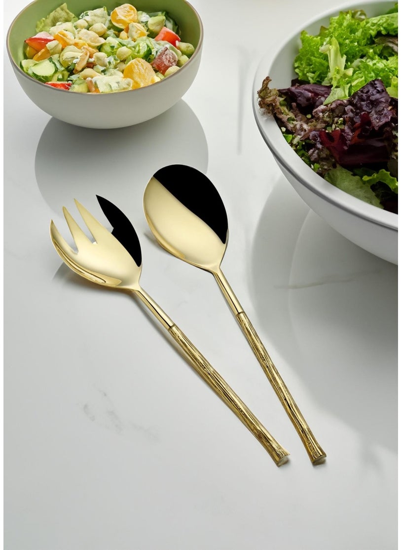 Goldy Salad Service Set 2 Pieces