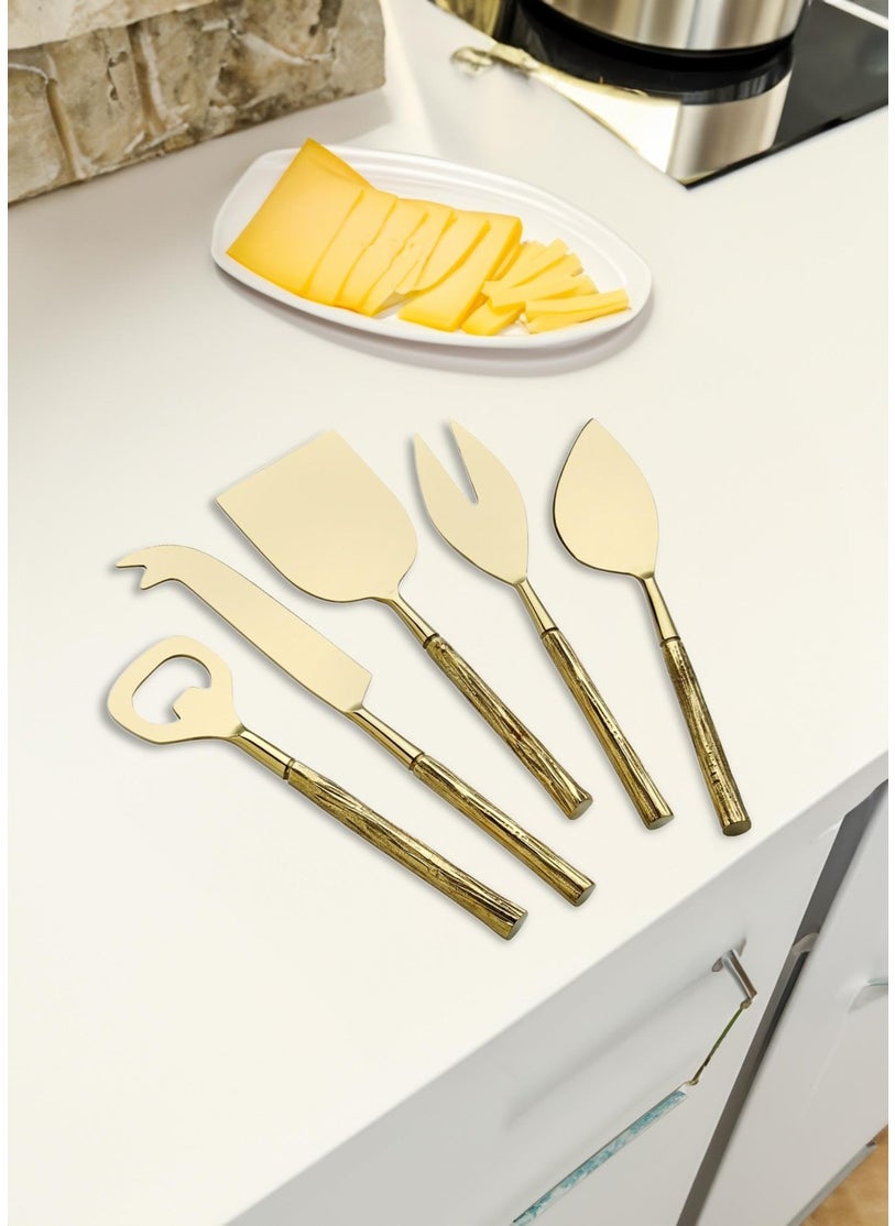 Goldy Cheese Service Set 5 Pieces