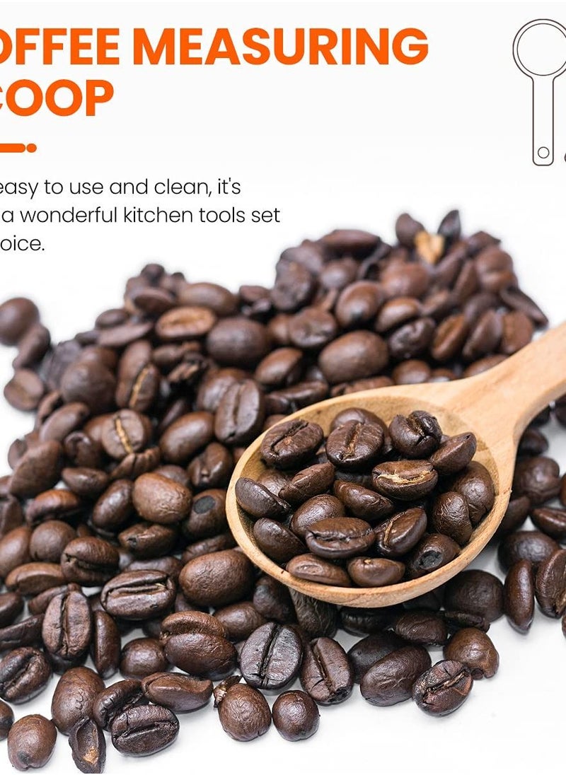 Wooden Coffee Spoon, Spoon for Measuring Beans, Ground Beans or Tea, 1 Tablespoon and 15ml Capacity, Soup Blender Home Kitchen Accessory