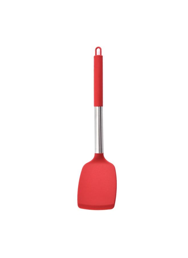 Silicone Kitchenware Set Kitchen Cooking Shovel Spoon Baking Tools Dense Shovel Spilled Shovel 3 Piece Set With Storage Bucket Cross Border