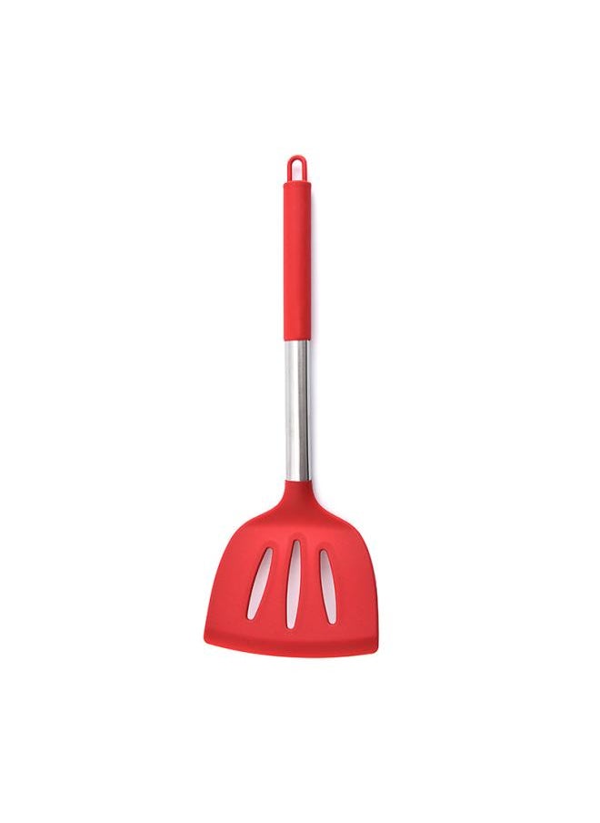 Silicone Kitchenware Set Kitchen Cooking Shovel Spoon Baking Tools Dense Shovel Spilled Shovel 3 Piece Set With Storage Bucket Cross Border