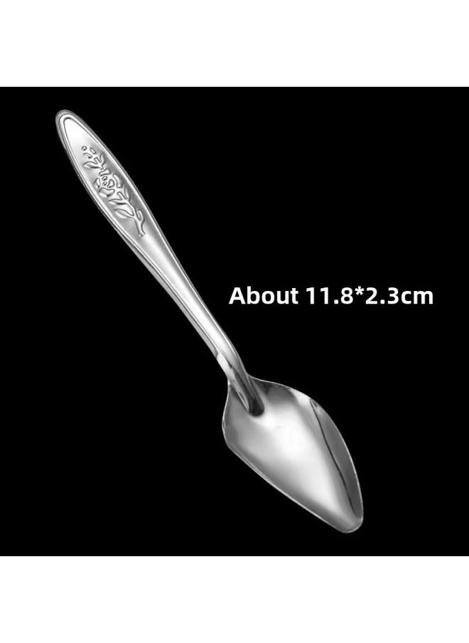 Stainless Steel 430 Parrot Pet Feeder Bird Spoon Hand Starling Feeding Animals-Specification:【410】stainless Steel Feeding Spoon