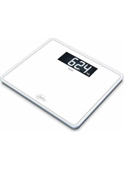 Gs 410 Signatureline White Glass Bathroom Scale