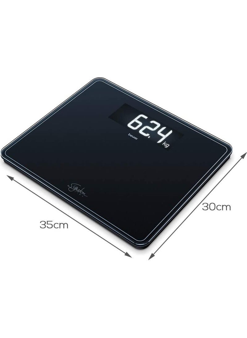 Gs 410 Signatureline Black Glass Bathroom Scale