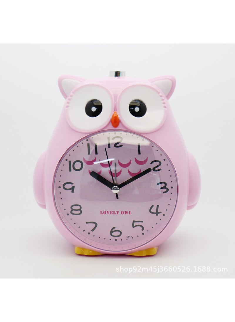 Creative Cartoon Alarm Clock for Kids8843 pink/lazy get up/mute/night light/snooze 8843 pink/lazy get up/mute/night light/snooze